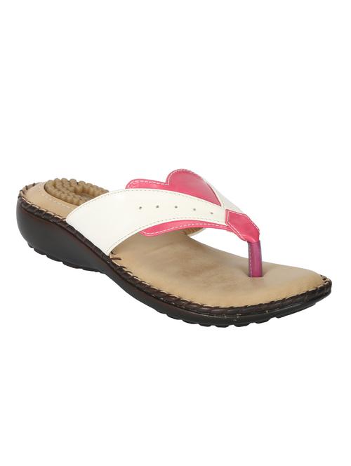 pink toe separator slippers - 9835052 - Very Small Image - 1