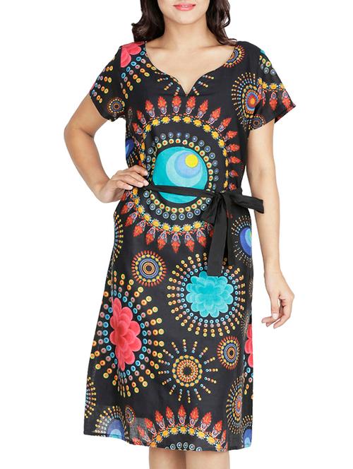 black cotton dress - 9840991 - Very Small Image - 1