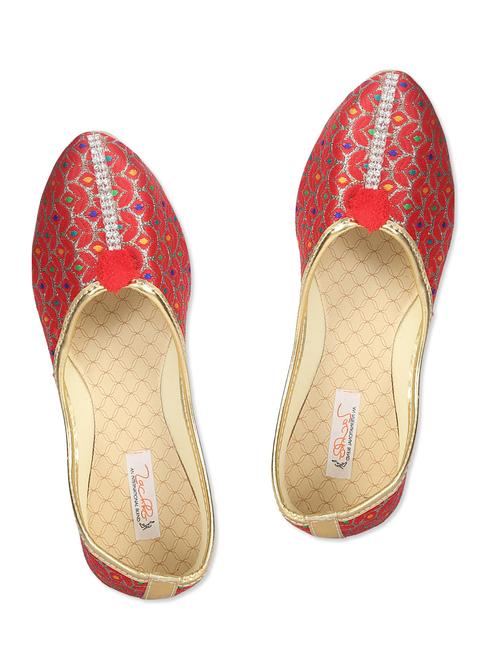 red Canvas  Jacquard jutis - 9843423 - Very Small Image - 1