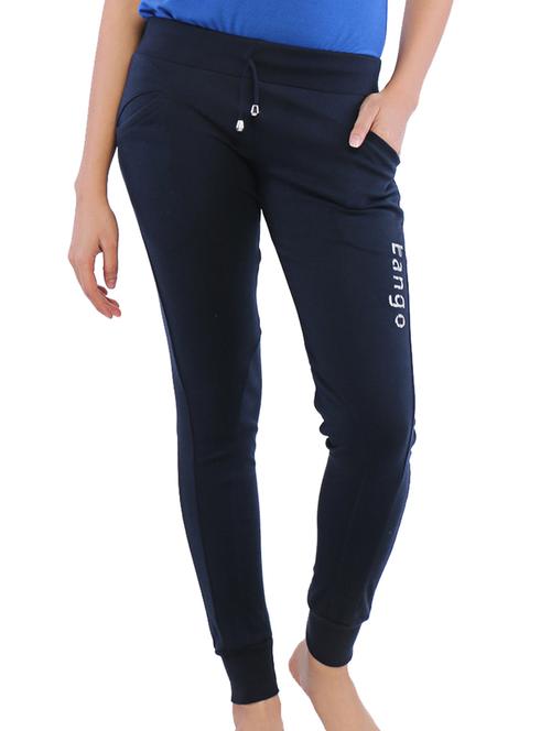 blue solid cotton blend pants - 984828 - Very Small Image - 1