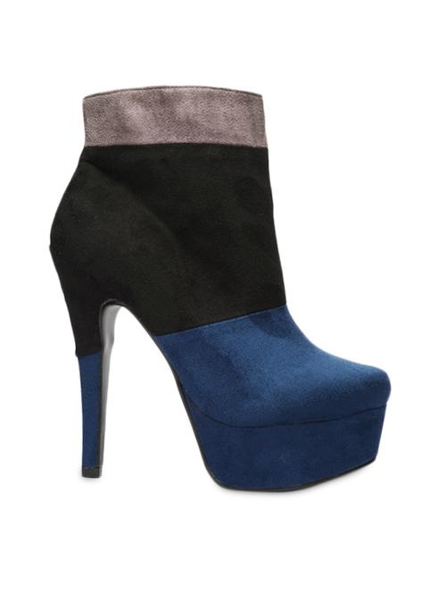 multi colored leatherette ankle boots - 985366 - Very Small Image - 1