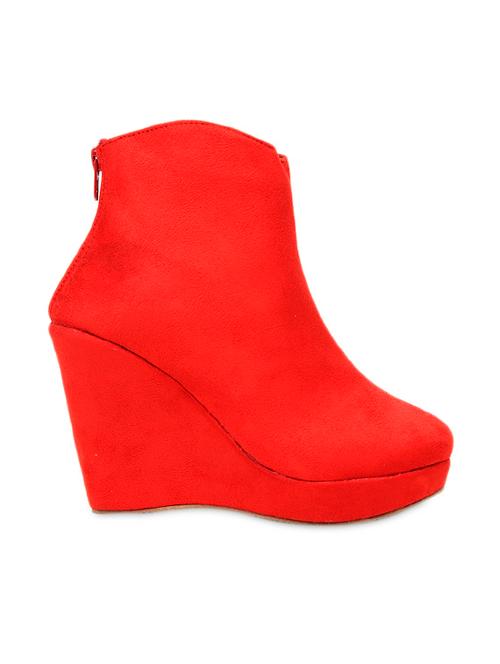 red ankle length boots - 985368 - Very Small Image - 1