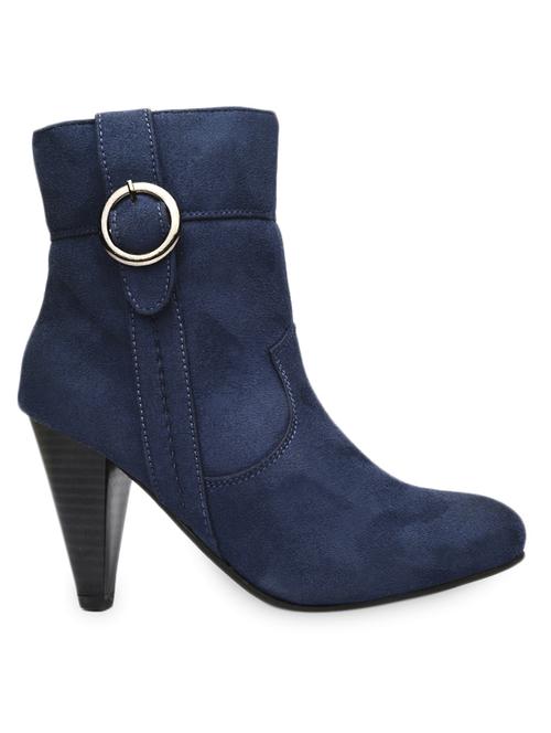 blue  cone heel boots with zipper - 985395 - Very Small Image - 1