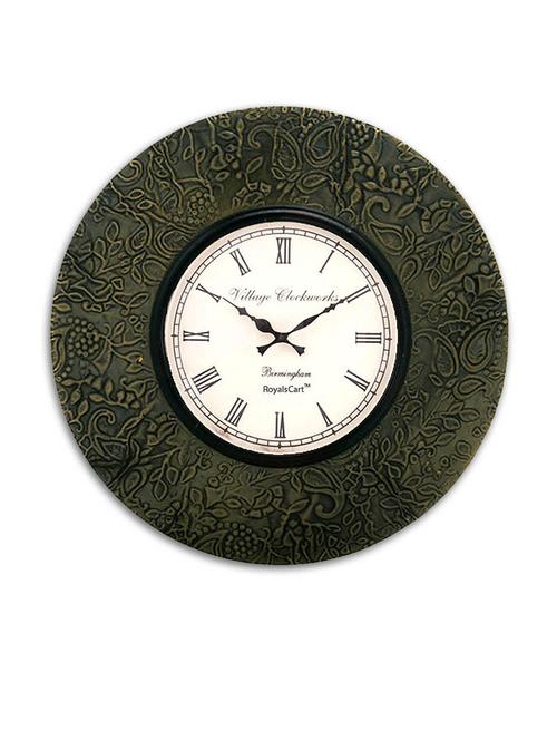 RoyalsCart Dark Antique Analog Wall Clock ( Height 12 ) - 9860669 - Very Small Image - 1