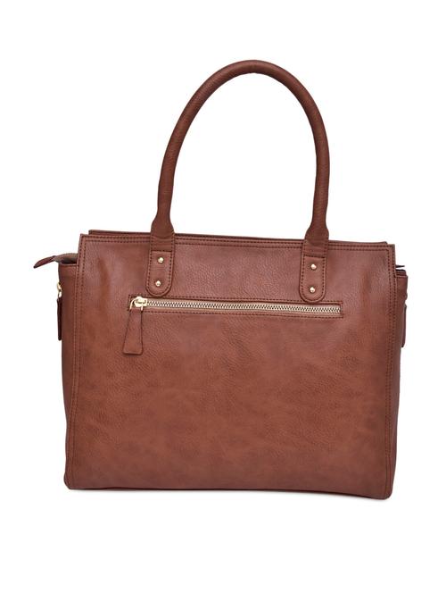 tan leather beaded handbag - 9862054 - Very Small Image - 1