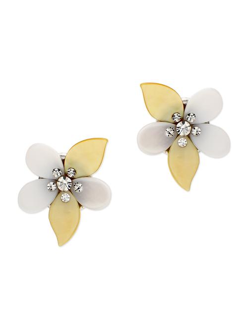 nouveau floral ear studs - 9863166 - Very Small Image - 1