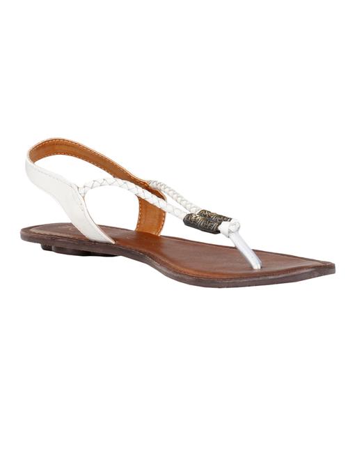 WHITE LEATHER footwear - 9865116 - Very Small Image - 1