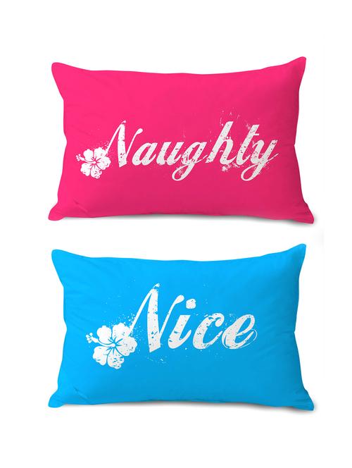 multicolor poly silk pillow covers set of 2 - 9882229 - Very Small Image - 1