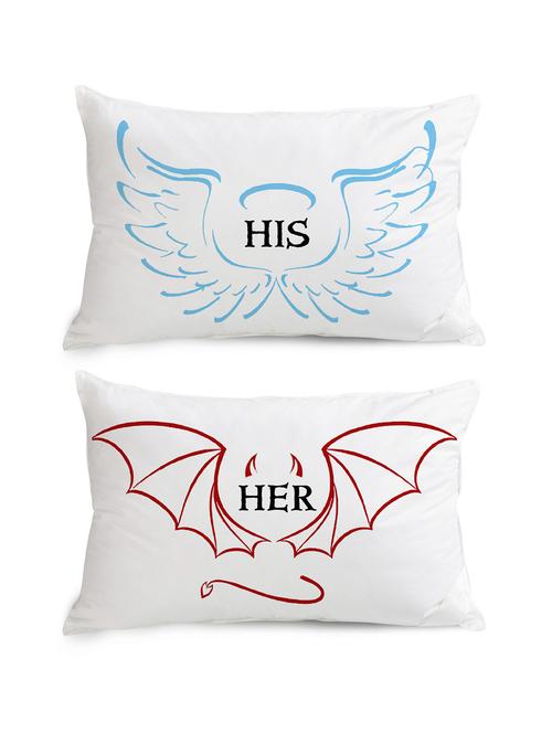 multicolor poly silk pillow covers set of 2 - 9882235 - Very Small Image - 1