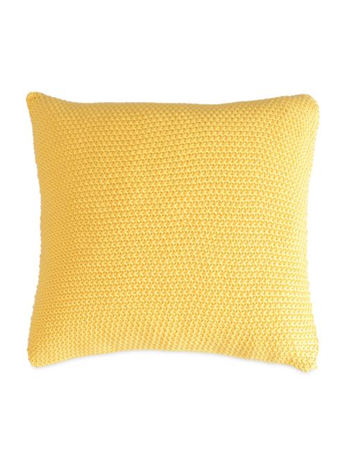 lemon yellow knitted cushion cover - 988460 - Very Small Image - 1