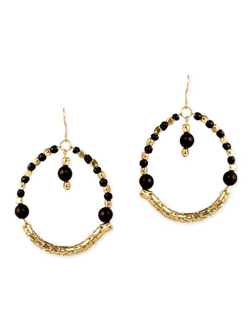 black metal earrings - 9888888 - Very Small Image - 1