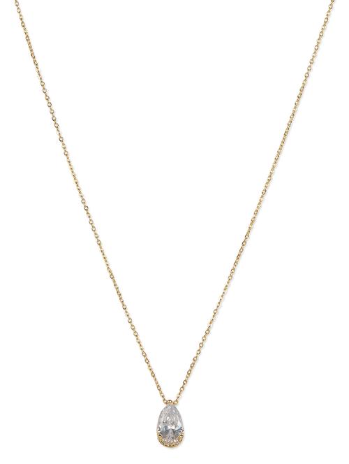 drop shaped crystal golden necklace - 989455 - Very Small Image - 1