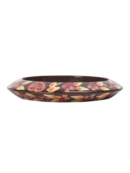 brown printed wooden bangle - 989811 - Very Small Image - 1
