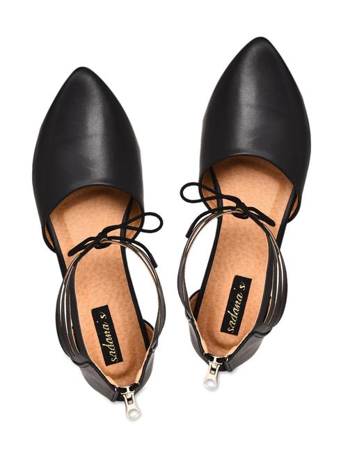 black leatherette ballerina - 9899477 - Very Small Image - 1