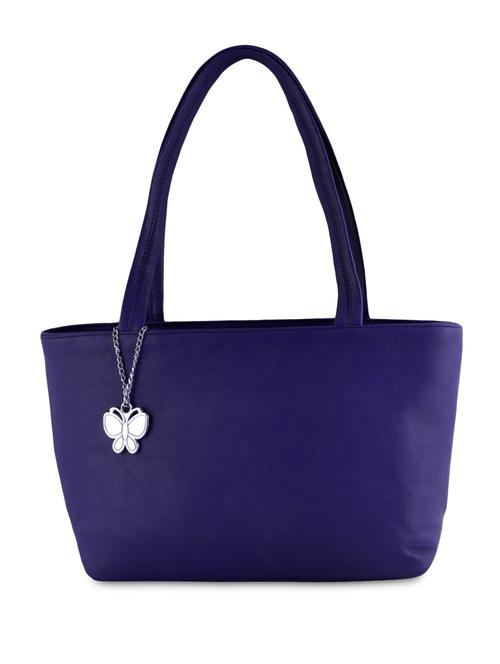 blue leatherette handbag - 9899892 - Very Small Image - 1