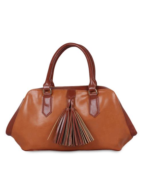 brown leatherette handbag - 9900225 - Very Small Image - 1