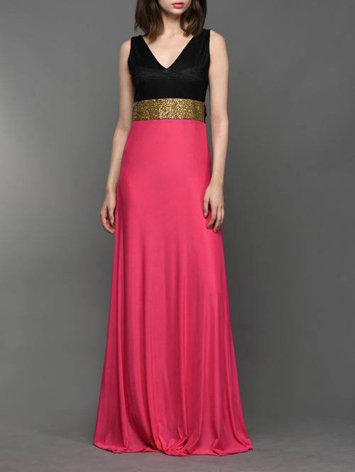 pink sleeveless maxi dress - 990404 - Very Small Image - 1