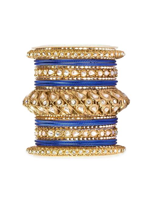 blue alloy bangles - 9904411 - Very Small Image - 1