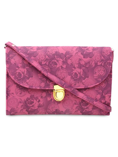 pink leatherette sling bag - 9908514 - Very Small Image - 1