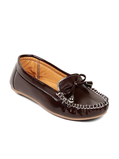 brown leatherette loafers - 9908820 - Very Small Image - 1