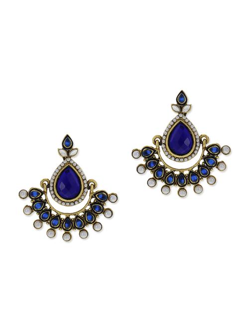 blue embellished earrings - 9934742 - Very Small Image - 1