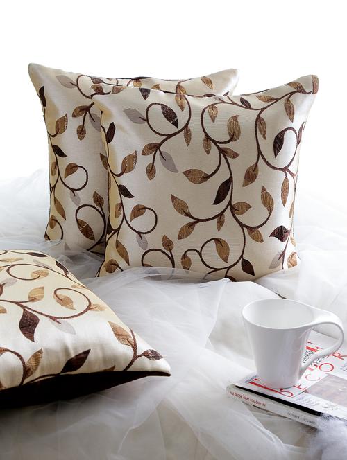 set of 5 satin cushion cover - 9935171 - Very Small Image - 1