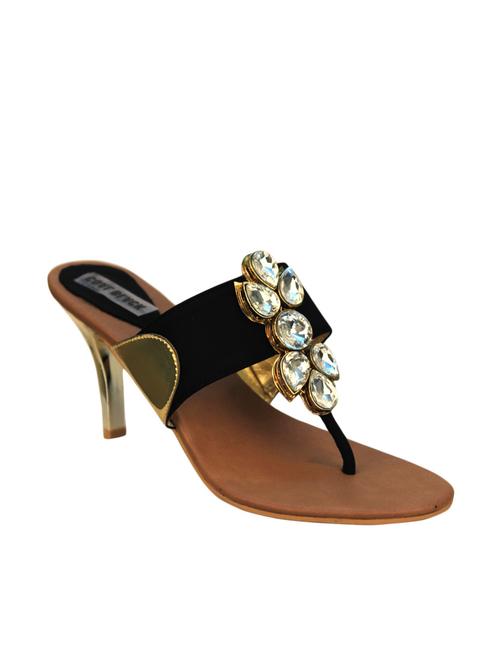 black leatherette sandals - 9938291 - Very Small Image - 1