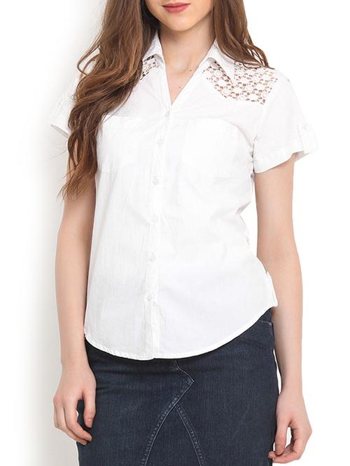 white cotton shirt - 9947732 - Very Small Image - 1