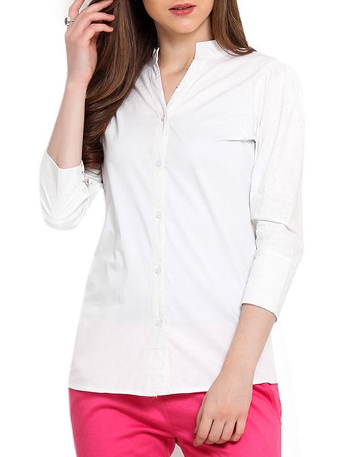 white cotton regular shirt - 9947733 - Very Small Image - 1