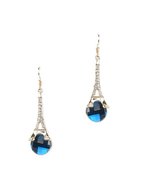 blue stone eifel tower earrings - 994941 - Very Small Image - 1