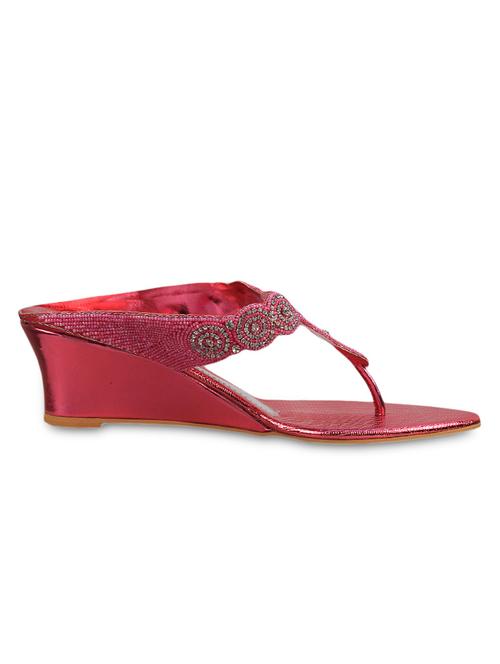 maroon leatherette sandals - 9950868 - Very Small Image - 1