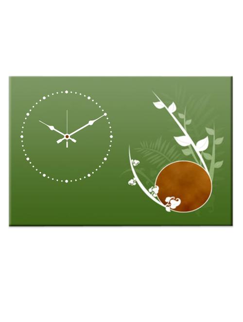 green analog wall clock - 996230 - Very Small Image - 1