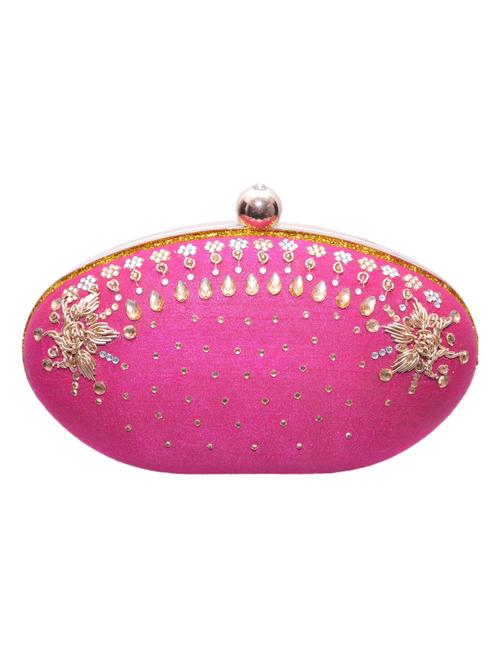 pink metal alloy clutch - 9964626 - Very Small Image - 1