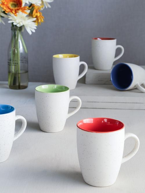 speckled offwhite multicolor cups (set of 6) - 9966028 - Very Small Image - 1