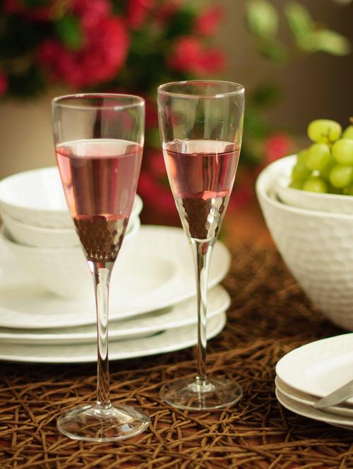 foyer champagne glasses styled with platinum (set of 4) - 9967 - Very Small Image - 1