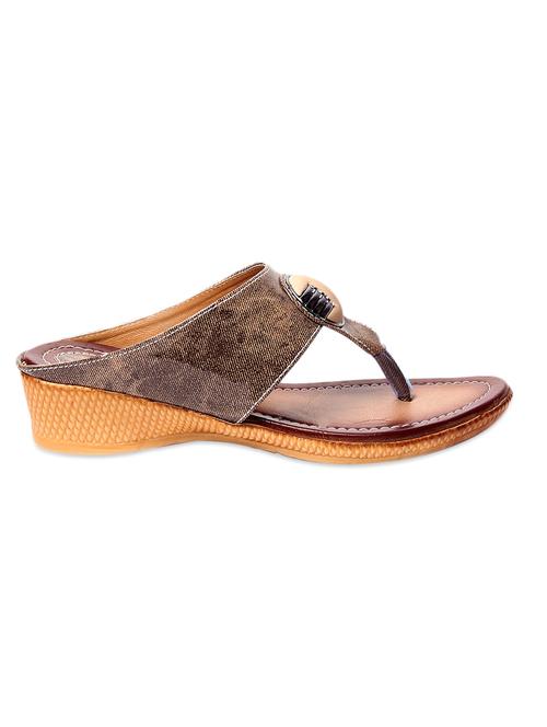 brown embellished toe separator low heel - 997103 - Very Small Image - 1