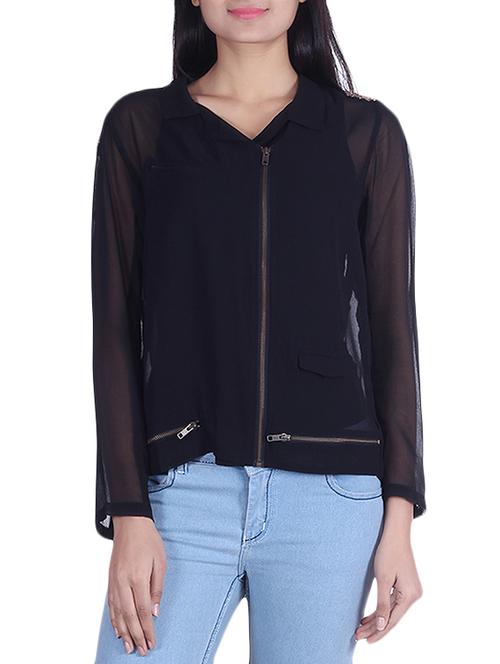 black georgette top - 9973696 - Very Small Image - 1