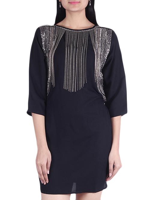 black polyester dress - 9973701 - Very Small Image - 1