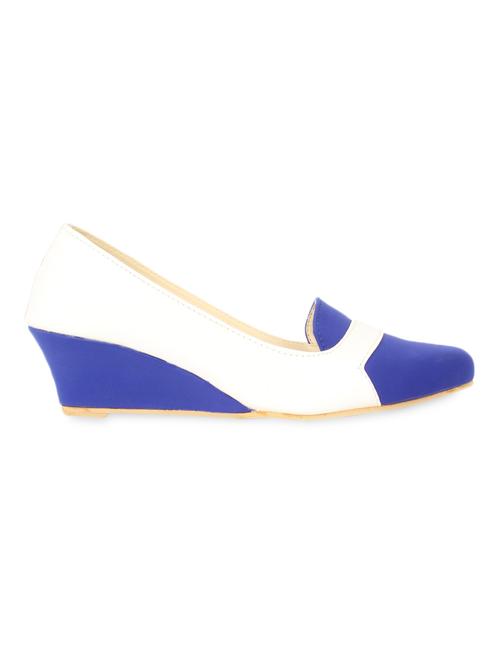 White Color Patent Leatherette Wedges - 997619 - Very Small Image - 1