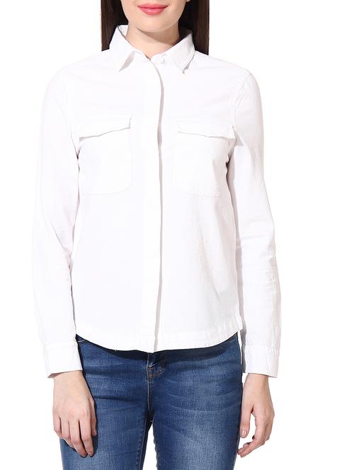 white cotton shirt - 9979579 - Very Small Image - 1
