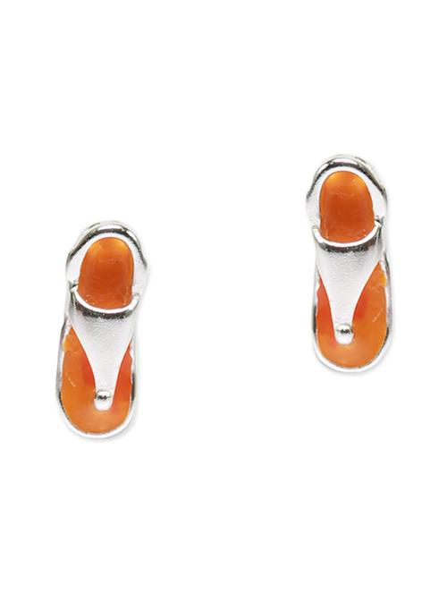 orange silver earring - 9980680 - Very Small Image - 1