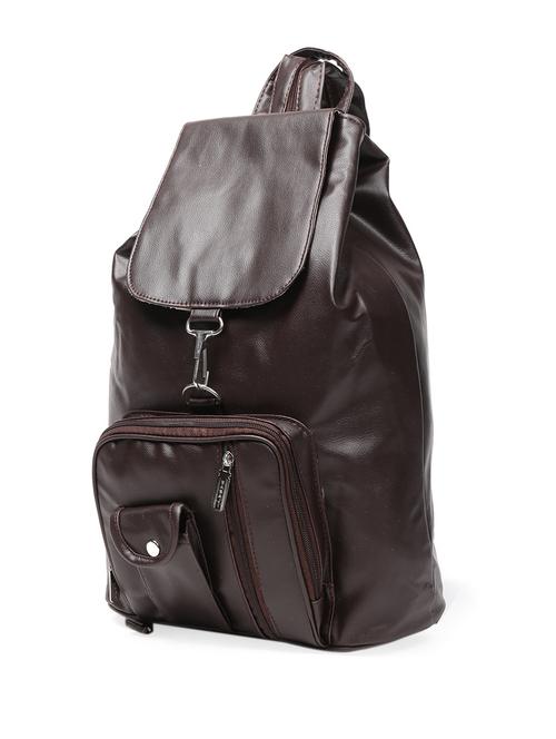 brown multipurpose leatherette backpacks - 998446 - Very Small Image - 1