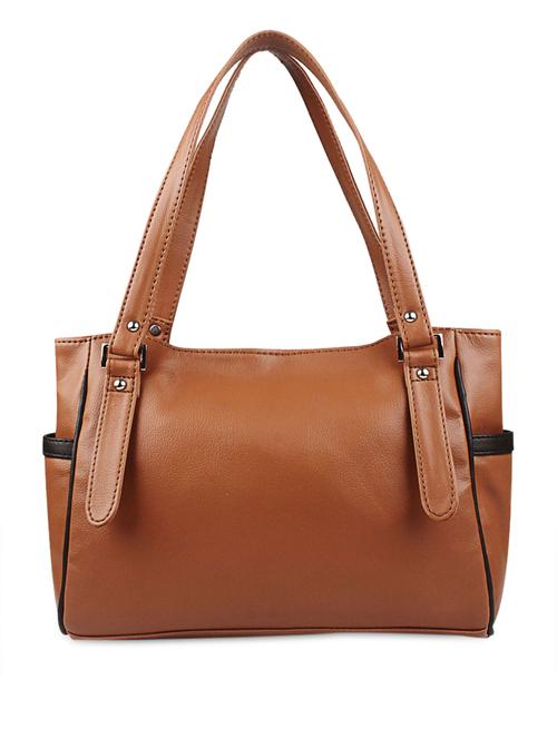 tan leatherette handbag - 998579 - Very Small Image - 1