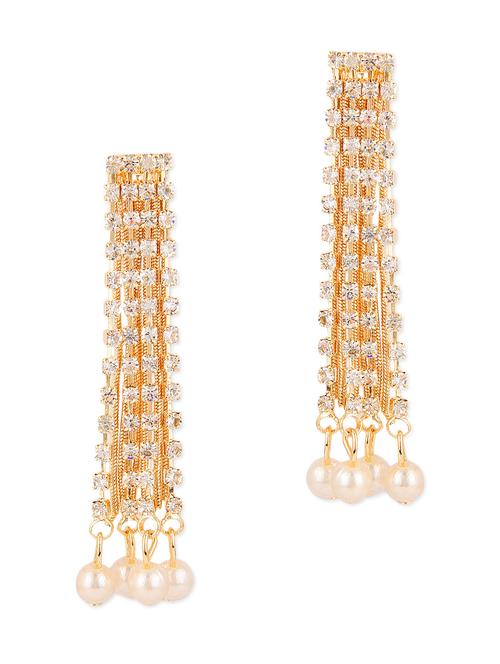 golden metal alloy earring - 9999956 - Very Small Image - 1